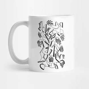 Abstract Bodies Drawing Improvisation #9 Mug